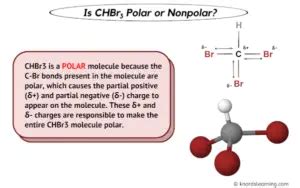 CH3Br is a POLAR molecule because the C-Br bond present in the molecule is polar, which causes the partial positive () and partial negative (-) charge to appear on the molecule. . Chbr3 polar or nonpolar